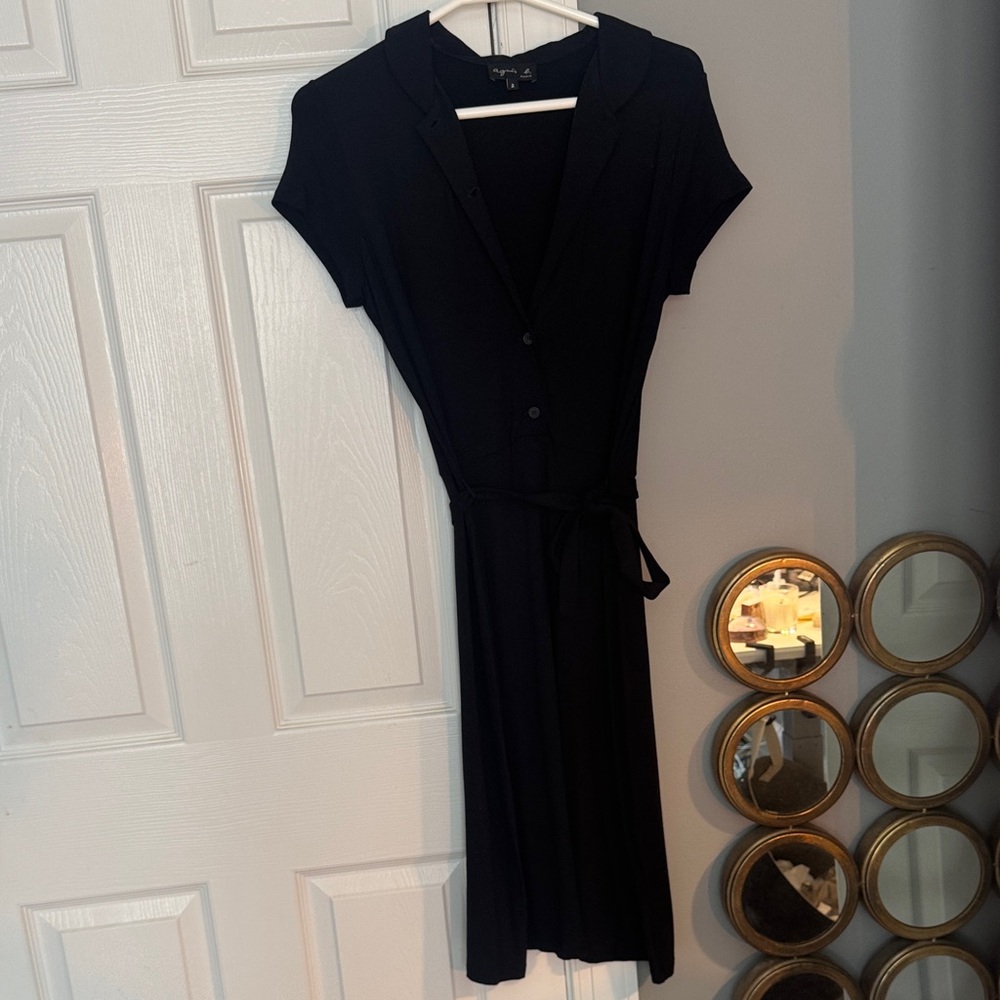 Elegant Black Women's Dress Agnes B